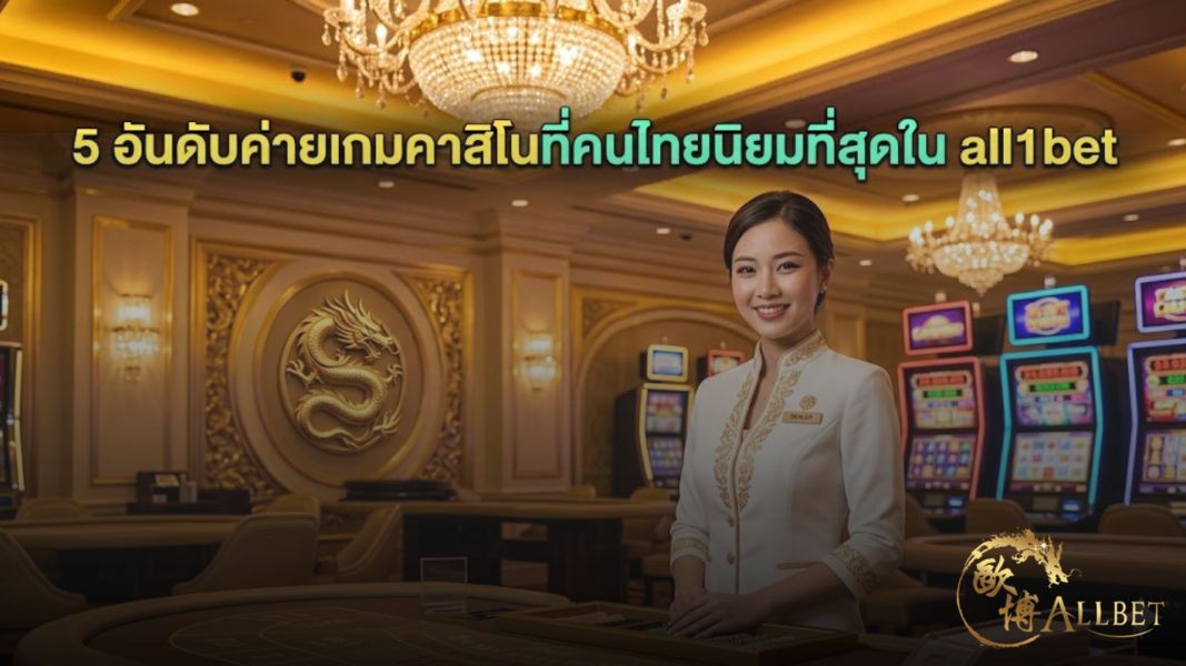 5 อันดับค่ายเกมคาสิโนที่คนไทยนิยมที่สุดใน all1bet ปี 2026 เล่นง่าย ระบบเสถียร ปลอดภัย 100%
