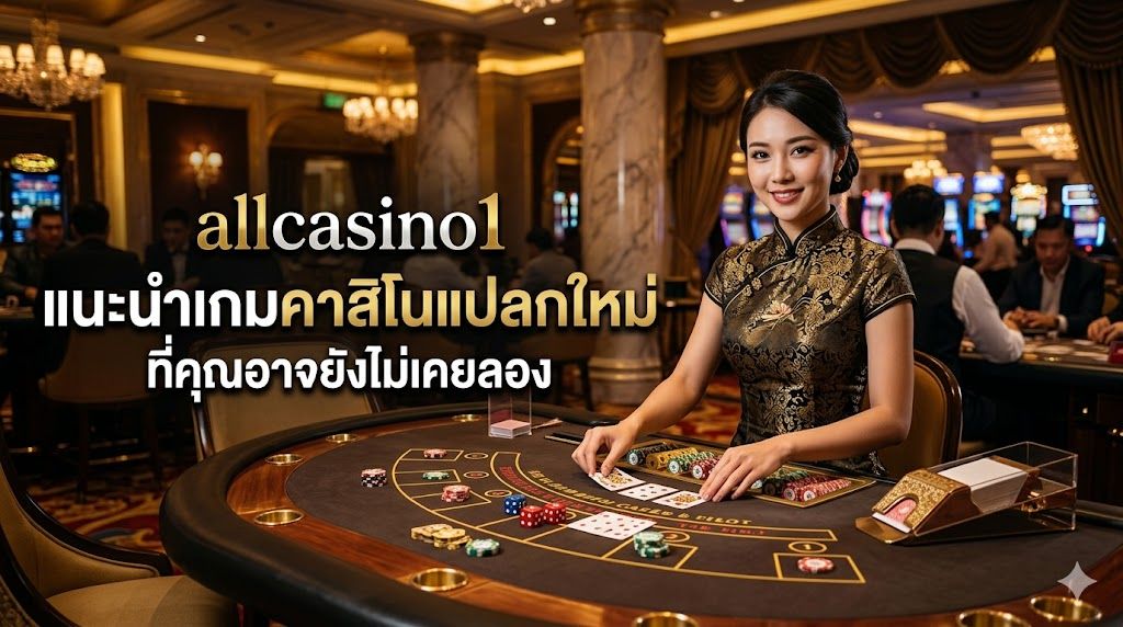 allcasino1 แนะนำเกมคาสิโนแปลกใหม่ที่คุณอาจยังไม่เคยลอง อัปเดตล่าสุดปี 2026