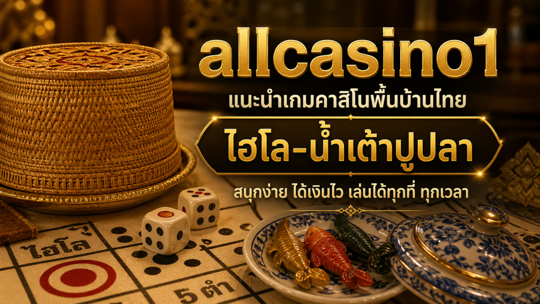 allcasino1 แนะนำเกมคาสิโนพื้นบ้านไทย ไฮโลออนไลน์ น้ำเต้าปูปลา 2026