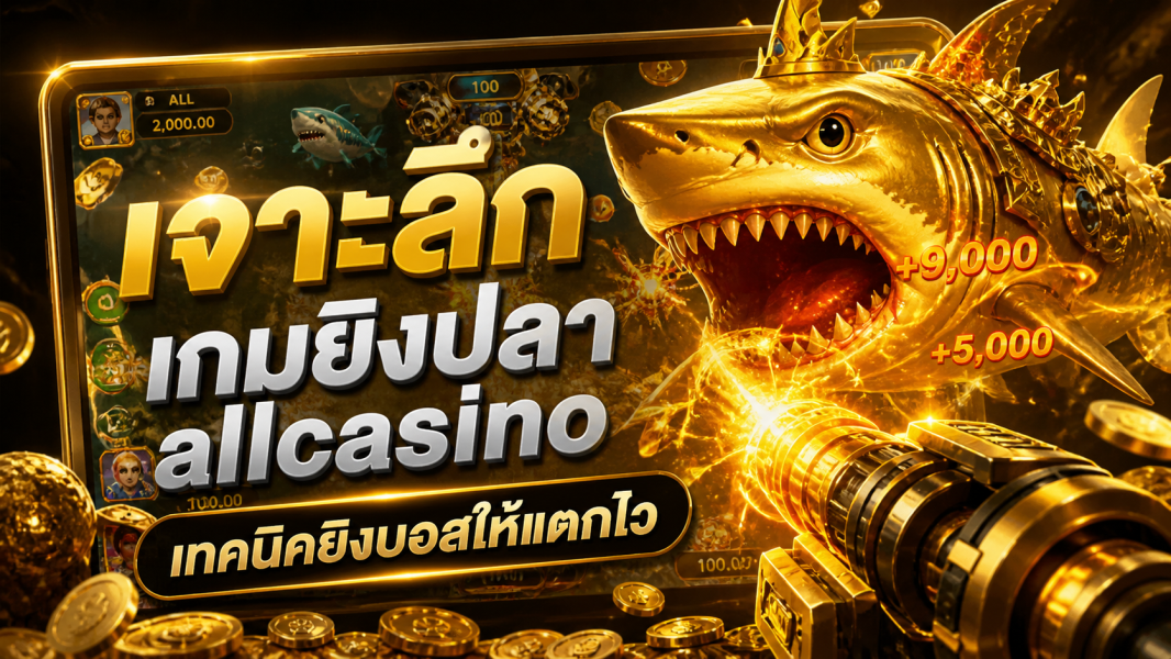 เจาะลึกเกมยิงปลา allcasino เทคนิคยิงบอสให้แตกไว ปี 2026