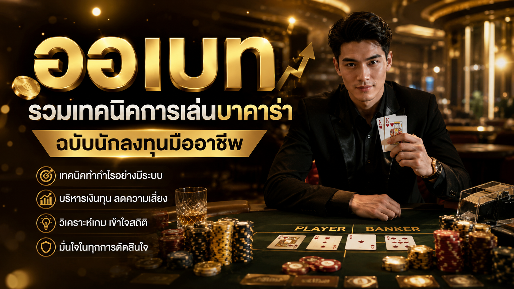 ออเบท รวมเทคนิคการเล่นบาคาร่าฉบับนักลงทุนมืออาชีพ ปี 2026 สร้างกำไรอย่างมีระบบบนคาสิโนออนไลน์ยุคใหม่