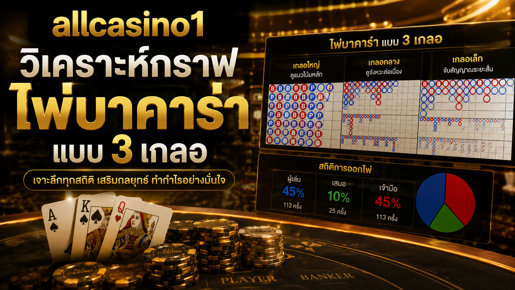 allcasino1 วิเคราะห์กราฟไพ่บาคาร่าแบบ 3 เกลอ พร้อมเทคนิคอ่านเค้าไพ่และสูตรบาคาร่า 2026 ใช้ได้จริง