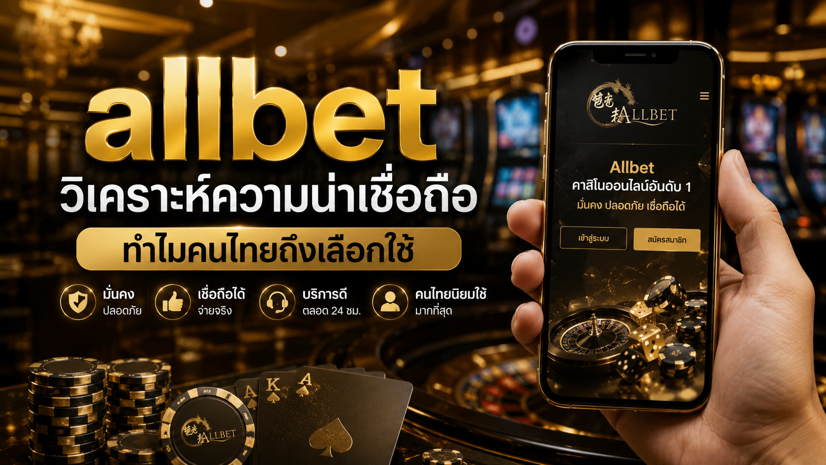 allbet วิเคราะห์ความน่าเชื่อถือ ทำไมคนไทยถึงเลือกใช้ เว็บพนันยอดนิยมแห่งปี 2026